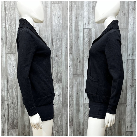 ⭐️ Lauren Ralph Lauren Black Buttoned Cardigan [1451] - Picture 3 of 7